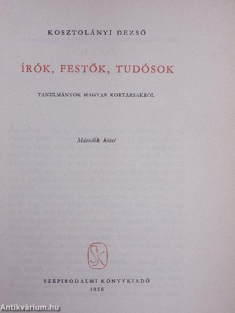 Írók, festők, tudósok II.