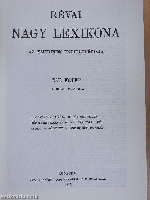 Révai nagy lexikona 16. (töredék)