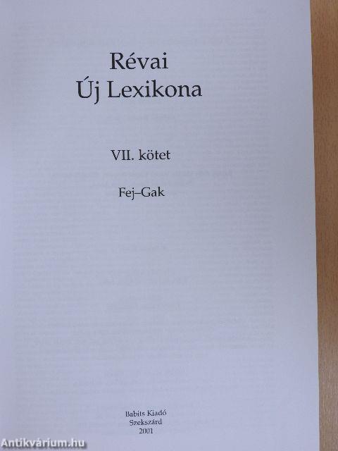 Révai új lexikona 7. (töredék)