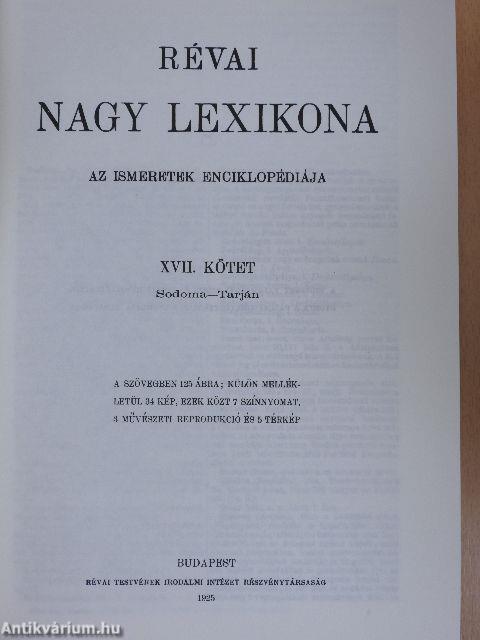 Révai nagy lexikona 17. (töredék)