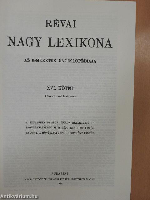 Révai nagy lexikona 16. (töredék)