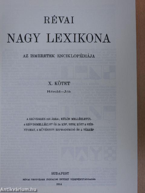 Révai nagy lexikona 10. (töredék)