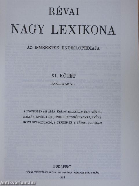 Révai nagy lexikona 11. (töredék)