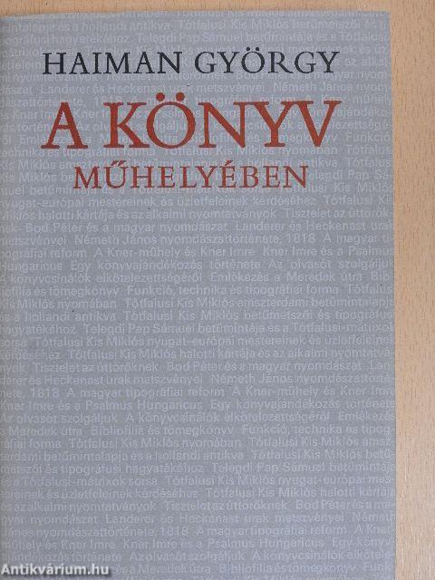 A könyv műhelyében