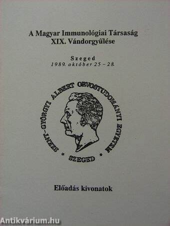 A Magyar Immunológiai Társaság XIX. Vándorgyűlése