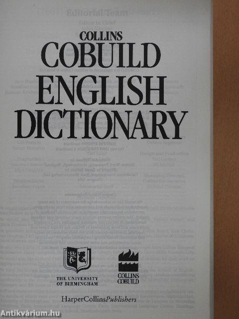 Collins Cobuild English Dictionary