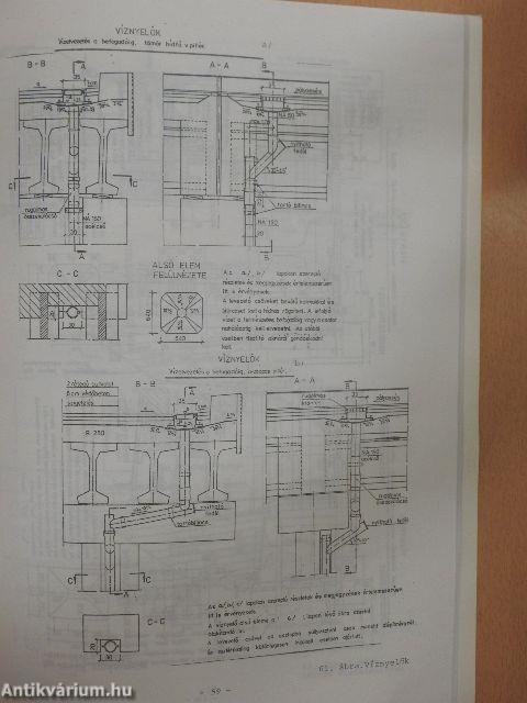 Vasbeton hidak szerkezeti kialakitása