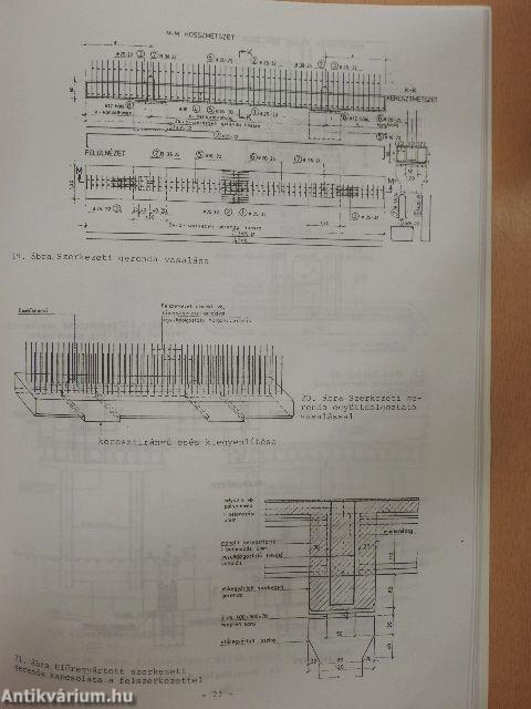 Vasbeton hidak szerkezeti kialakitása