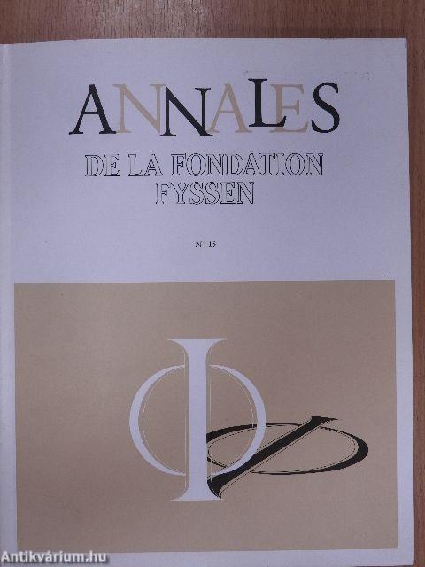 Annales de la Fondation Fyssen 15.