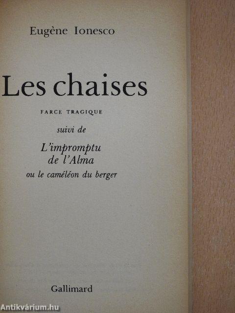 Les chaises/L'impromptu de l'Alma