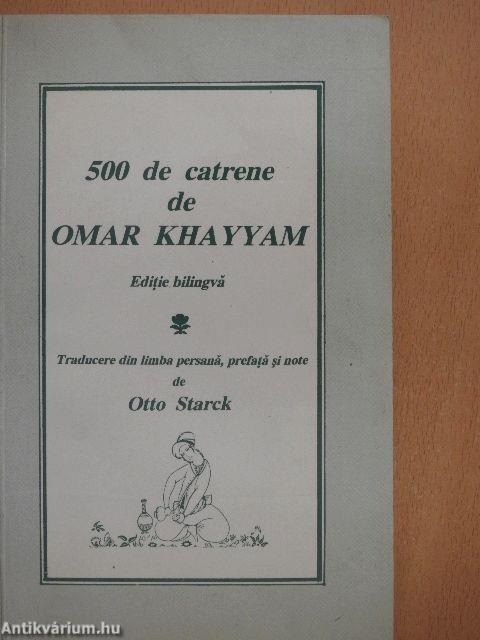 500 de catrene de Omar Khayyam