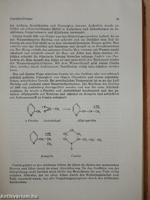 Entwicklung und Chemie der Heilmittel I.