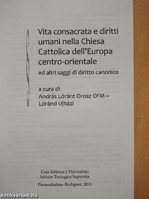 Vita consacrata e diritti umani nella Chiesa Cattolica dell'Europa centro-orientale