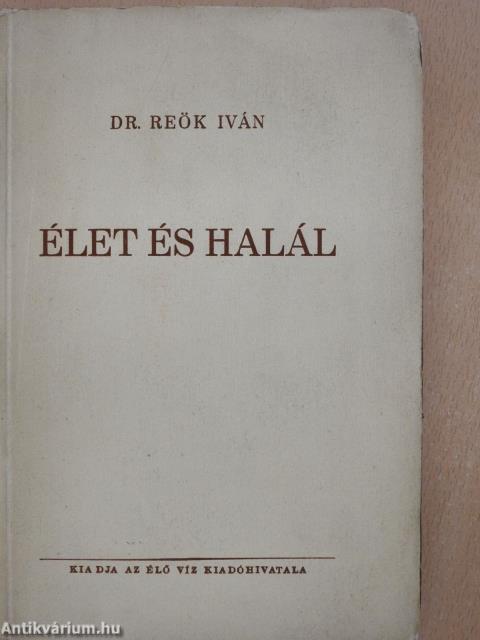 Élet és halál (dedikált példány)