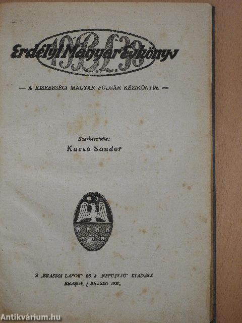 Erdélyi Magyar Évkönyv 1938