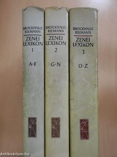 Zenei Lexikon 1-3.