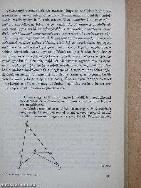 A pszichológia fejlődése