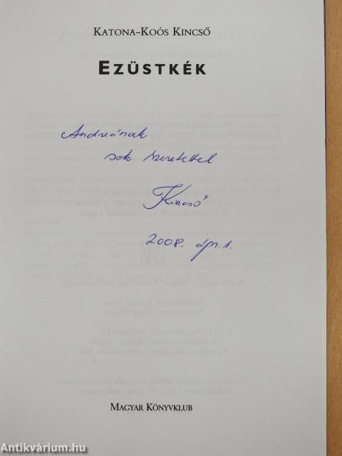 Ezüstkék (dedikált példány)