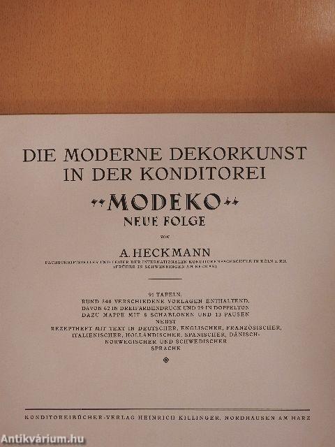 Die Moderne Dekorkunst in der Konditorei "Modeko"