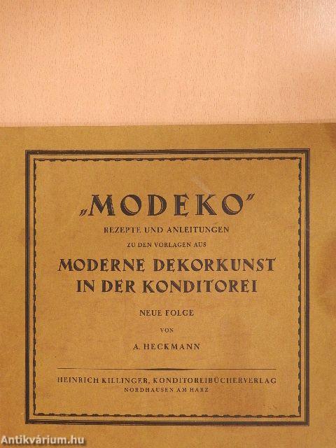 Die Moderne Dekorkunst in der Konditorei "Modeko"