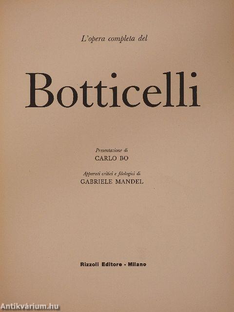 L'opera completa del Botticelli