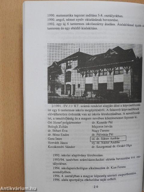 Petőfi Sándor Általános Iskola Jubileumi Emlékkönyve