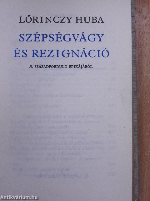 Szépségvágy és rezignáció