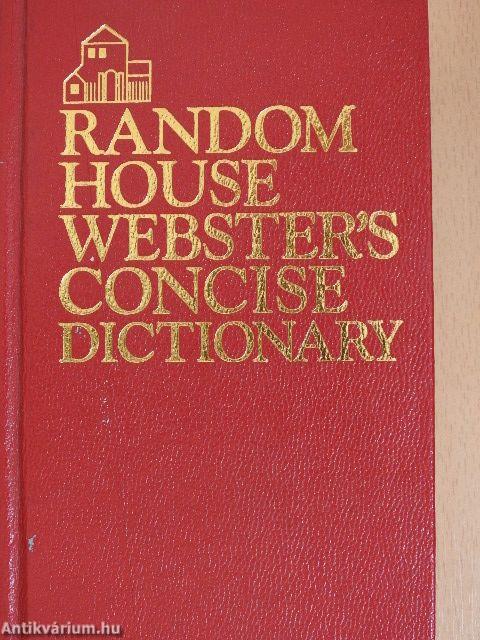 Random House Webster's Concise Dictionary