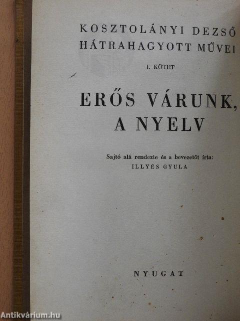 Erős várunk, a nyelv