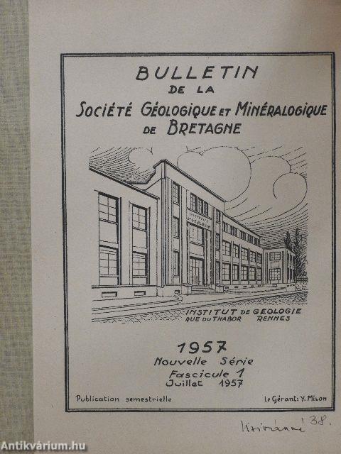 Bulletin de la Société Géologique et Minéralogique de Bretagne 1957/1. 