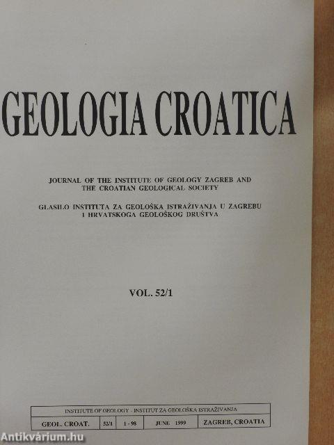 Geologia Croatica 1999/1. 