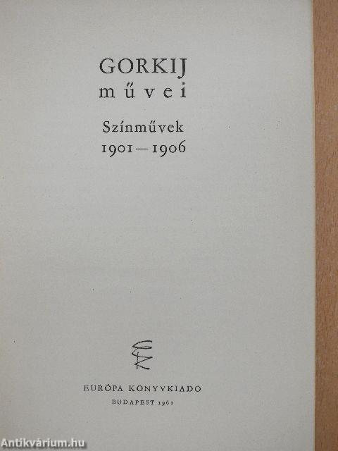 Színművek 1901-1906