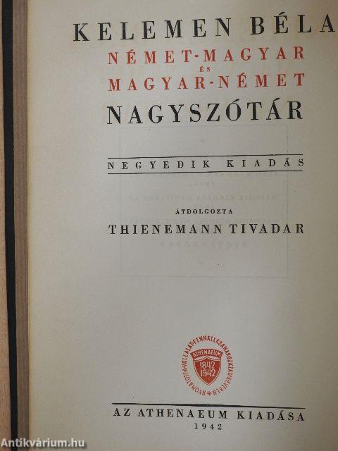 Magyar-német nagyszótár