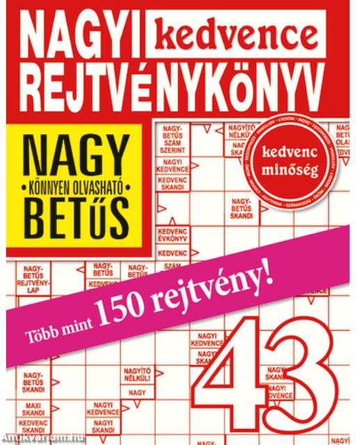 Nagyi Kedvence Rejtvénykönyv 43