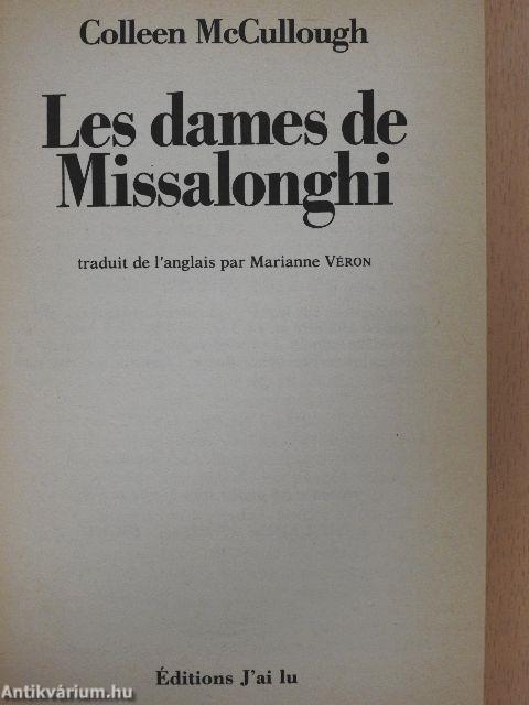 Les dames de Missalonghi