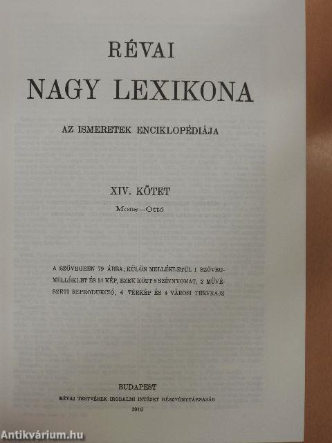 Révai nagy lexikona 14. (töredék)