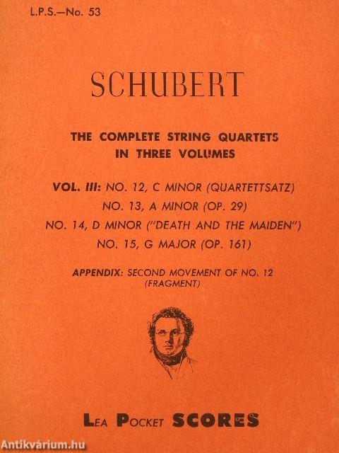 The Complete String Quartets III.