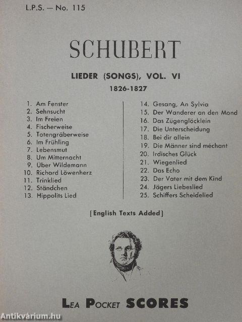 Lieder (songs), Vol. VI