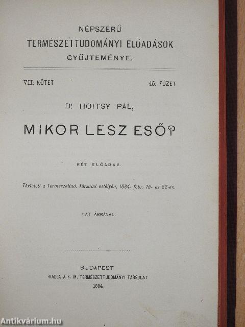 Népszerű természettudományi előadások gyüjteménye VII-VIII./42-50.