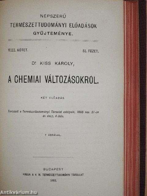 Népszerű természettudományi előadások gyüjteménye VII-VIII./42-50.