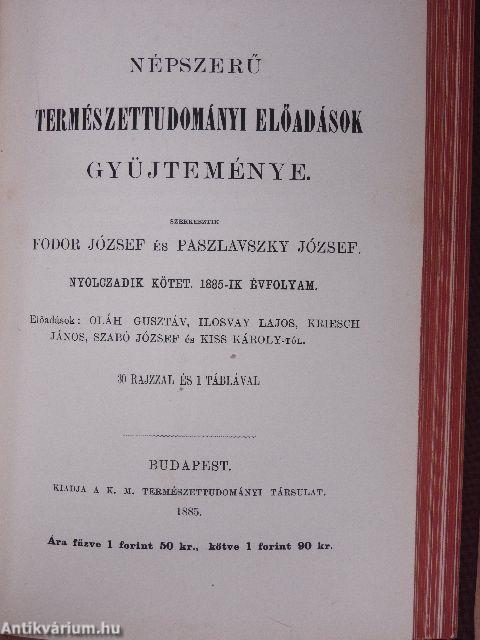 Népszerű természettudományi előadások gyüjteménye VII-VIII./42-50.