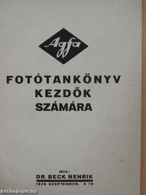 Fotótankönyv kezdők számára