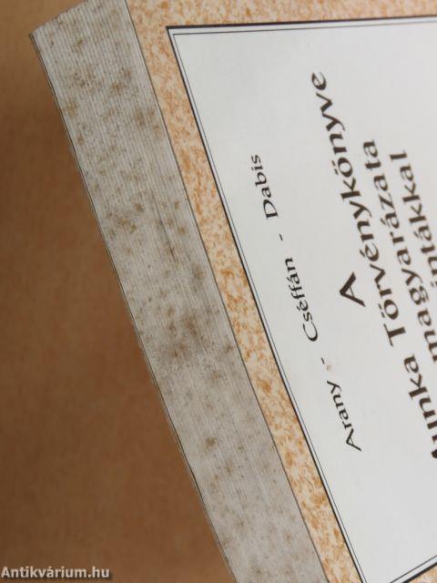 A Munka Törvénykönyve és magyarázata iratmintákkal