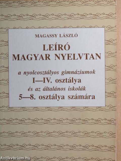 Leíró magyar nyelvtan