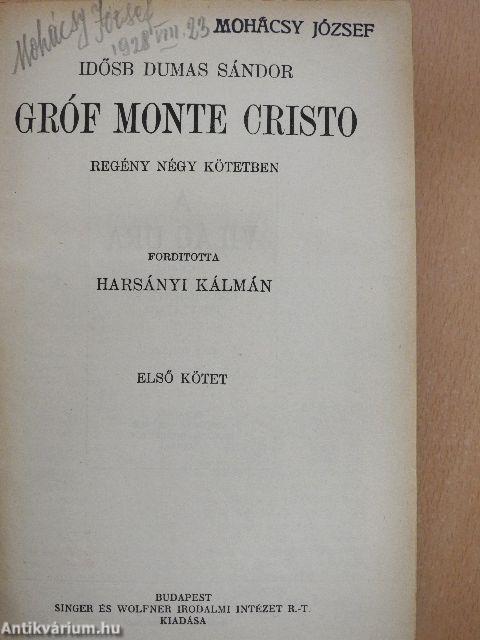 Gróf Monte Cristo I-IV.