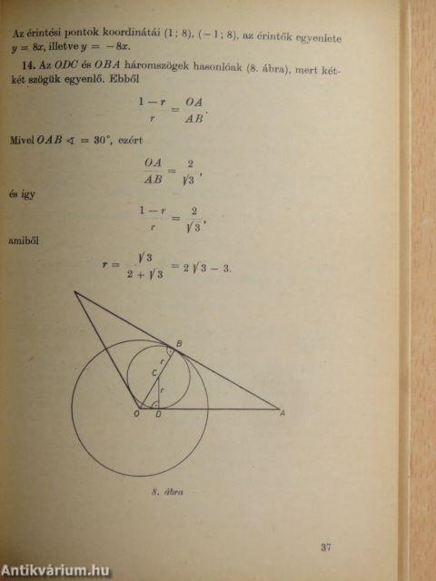 Egyetemi felvételi feladatok matematikából II.