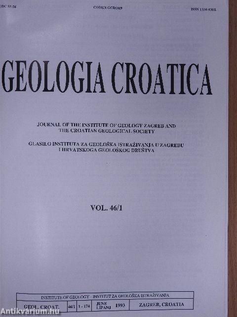 Geologia Croatica 1993/1. 