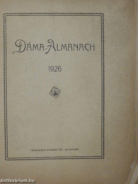 Dáma-Almanach 1926