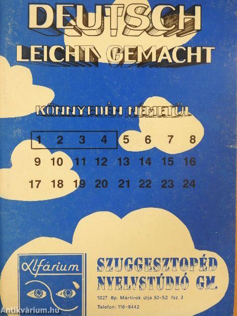 Könnyedén németül 1-4. lecke