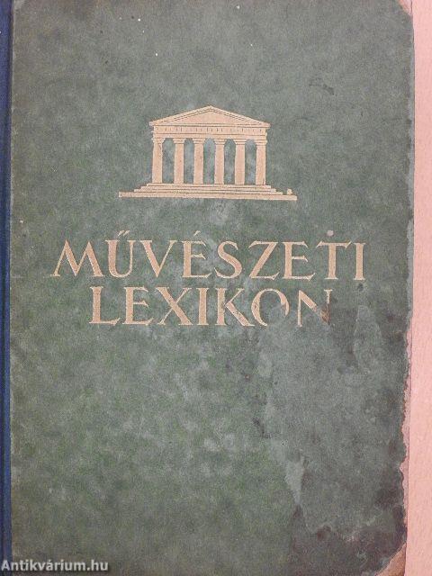 Művészeti lexikon I-II.